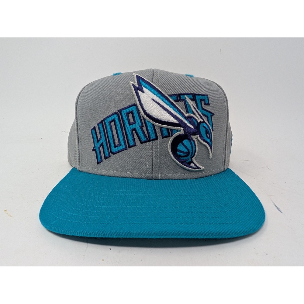 Charlotte Hornets Hat Cap Strap Back Mens One Size Gray NBA Basketball Adidas